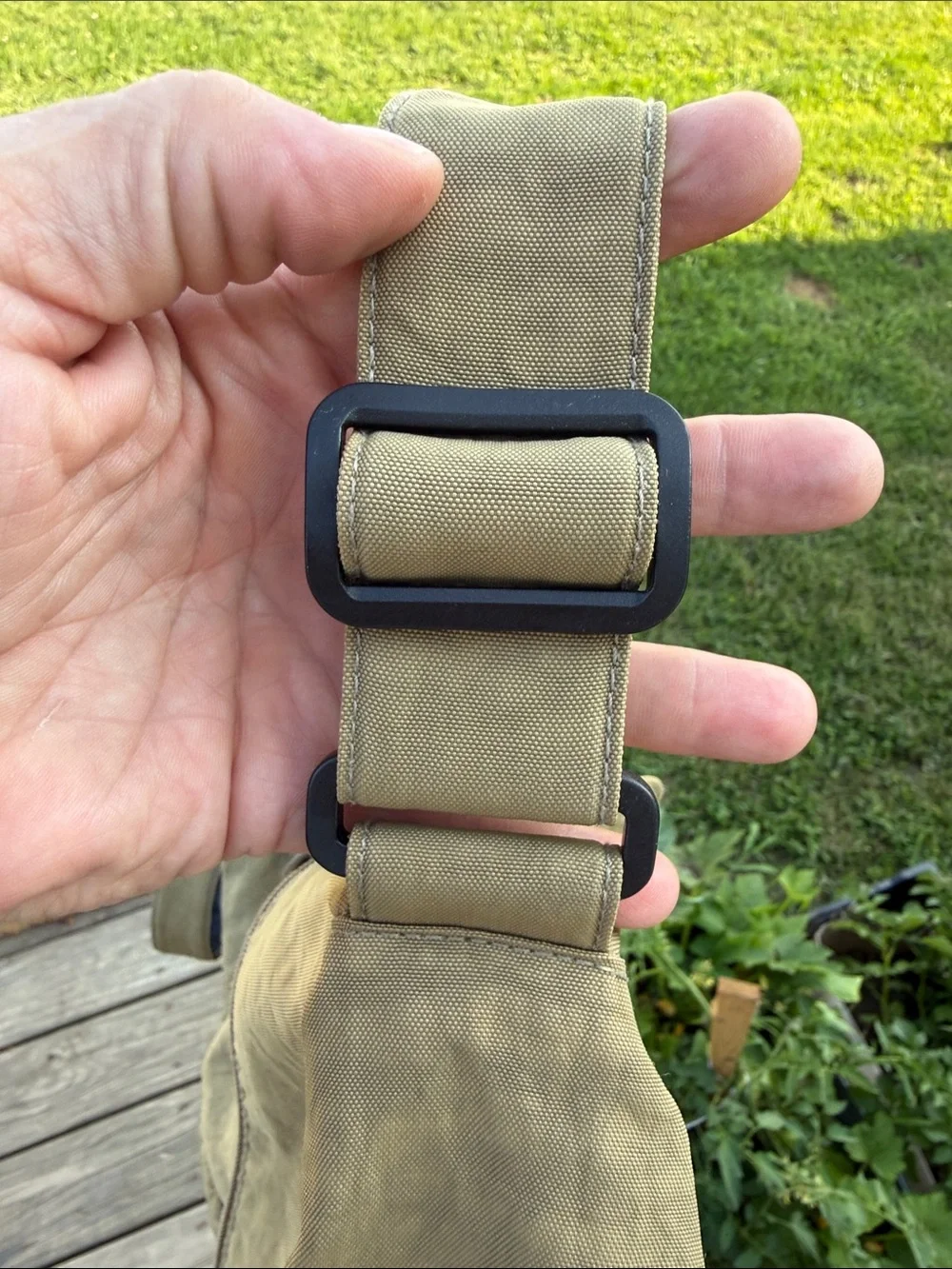 Ameribag Olive Green Canvas Crossbody Bag